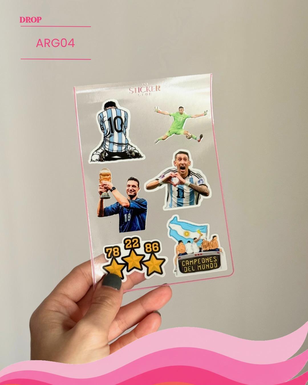 Plancha de stickers ARG04