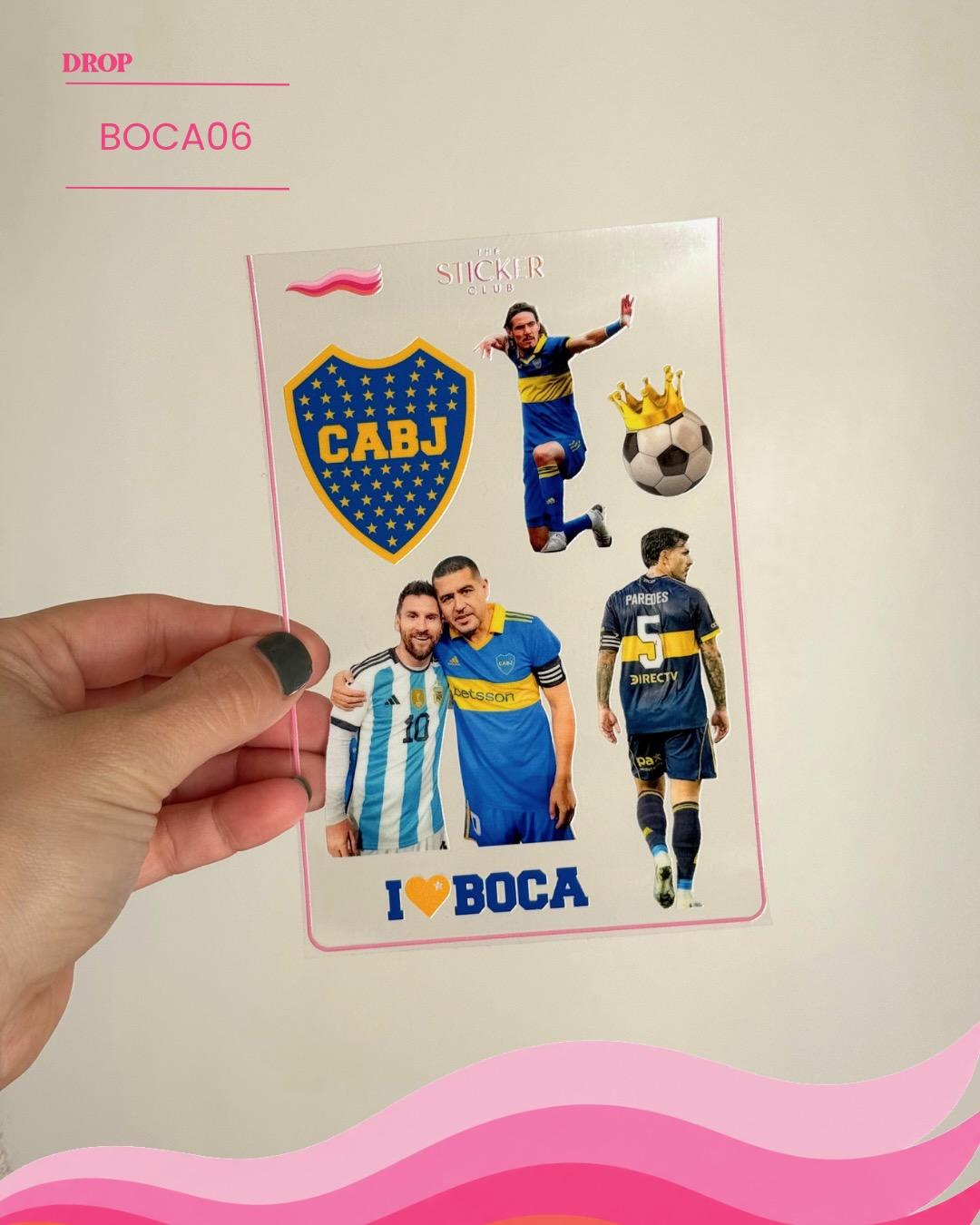 Plancha de stickers BOCA06