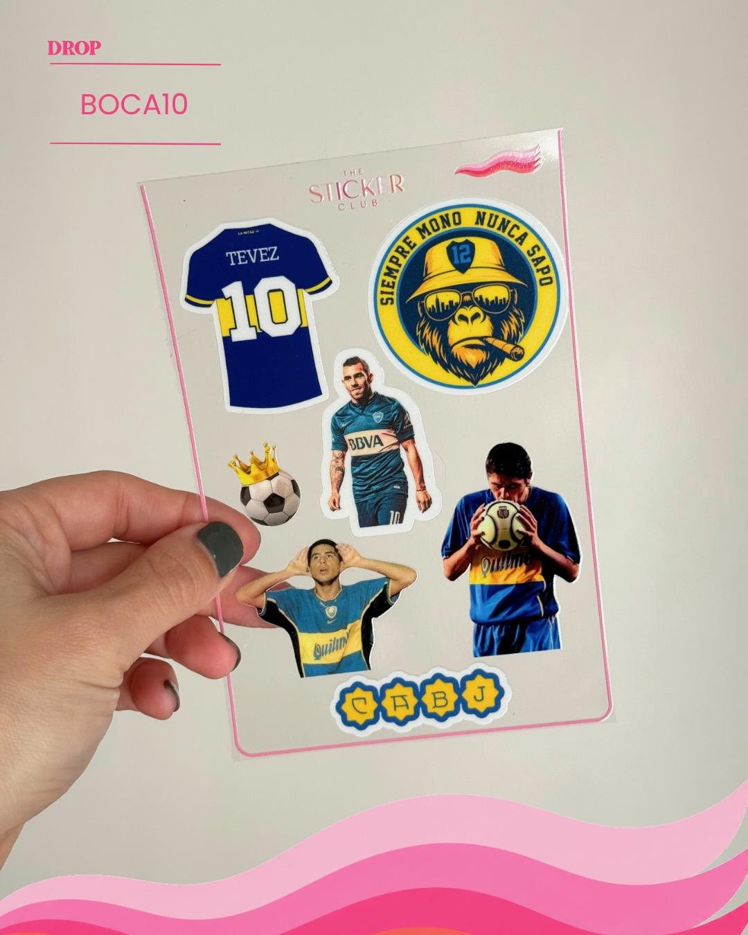 Plancha de stickers BOCA10