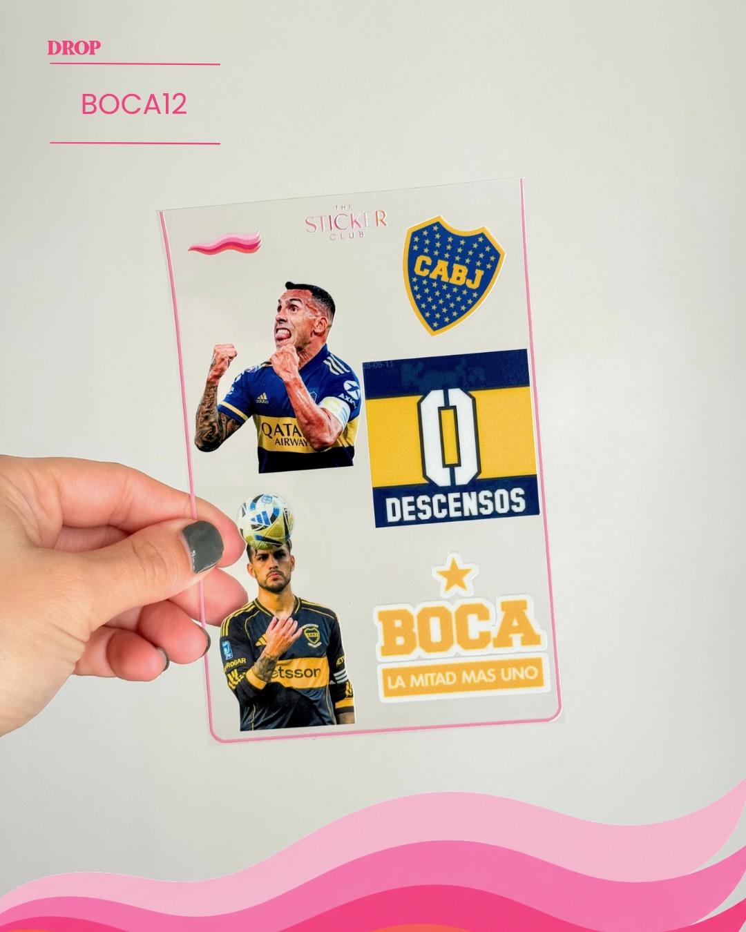 Plancha de stickers BOCA12