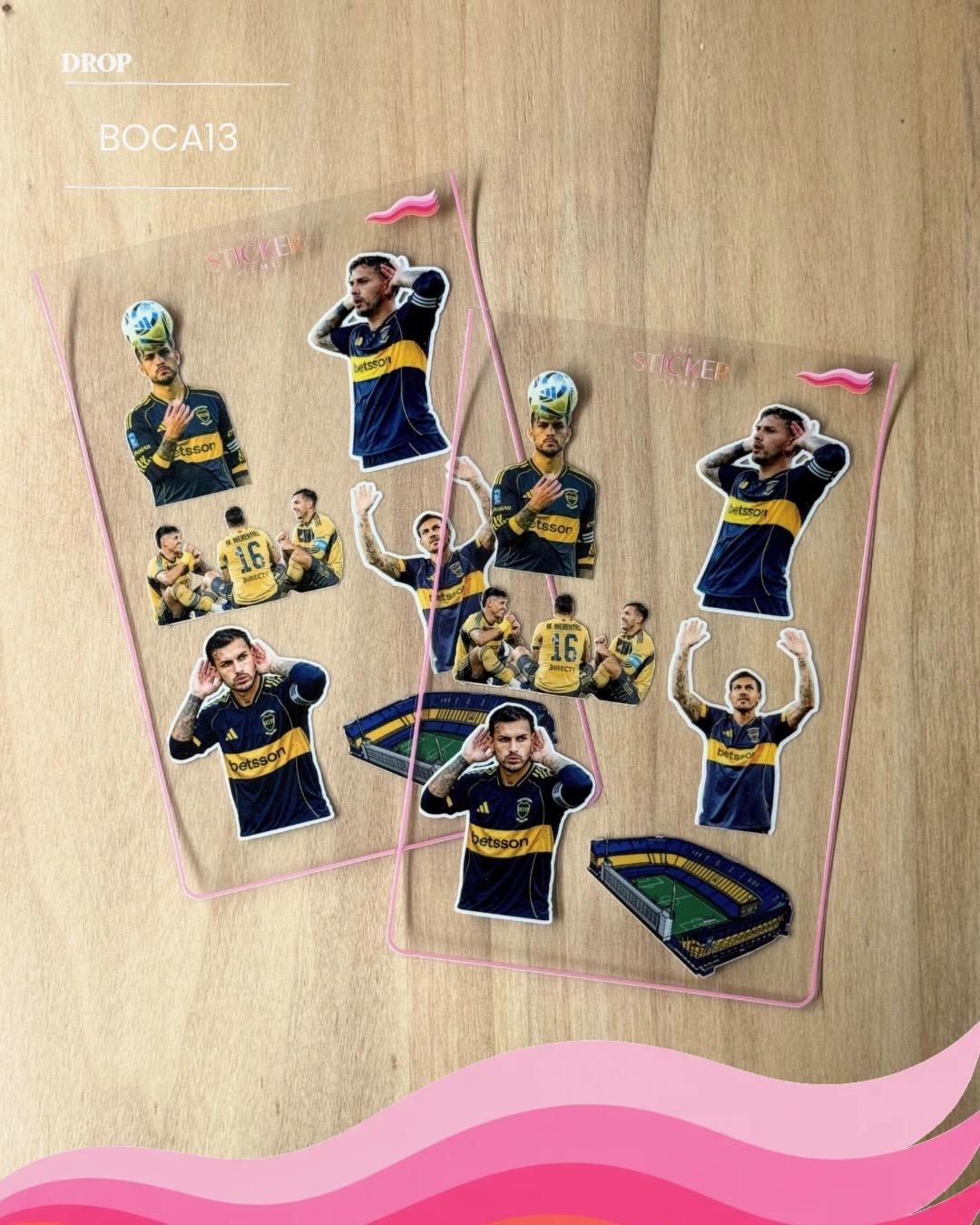 Plancha de stickers BOCA13