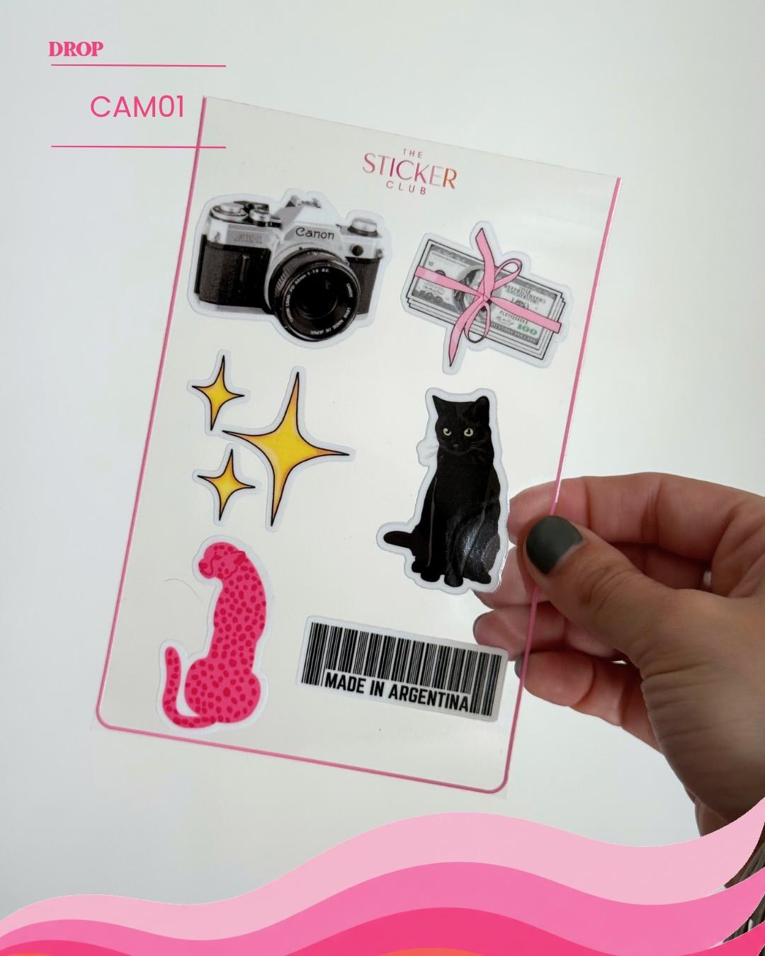 Plancha de stickers CAM01