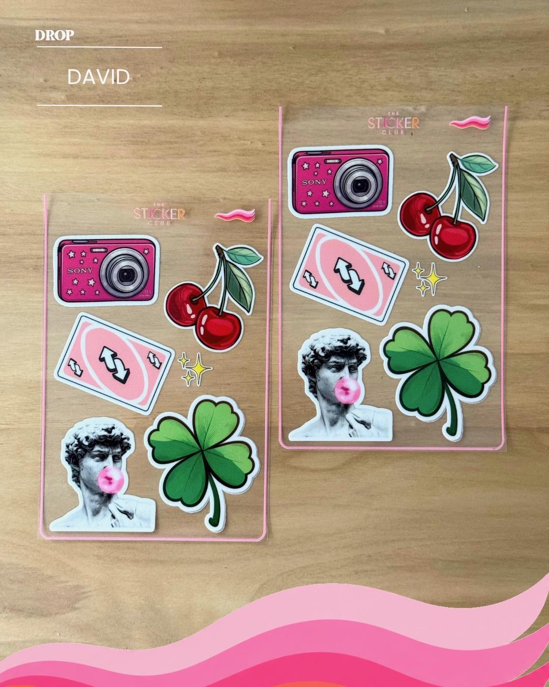 Plancha de stickers DAVID
