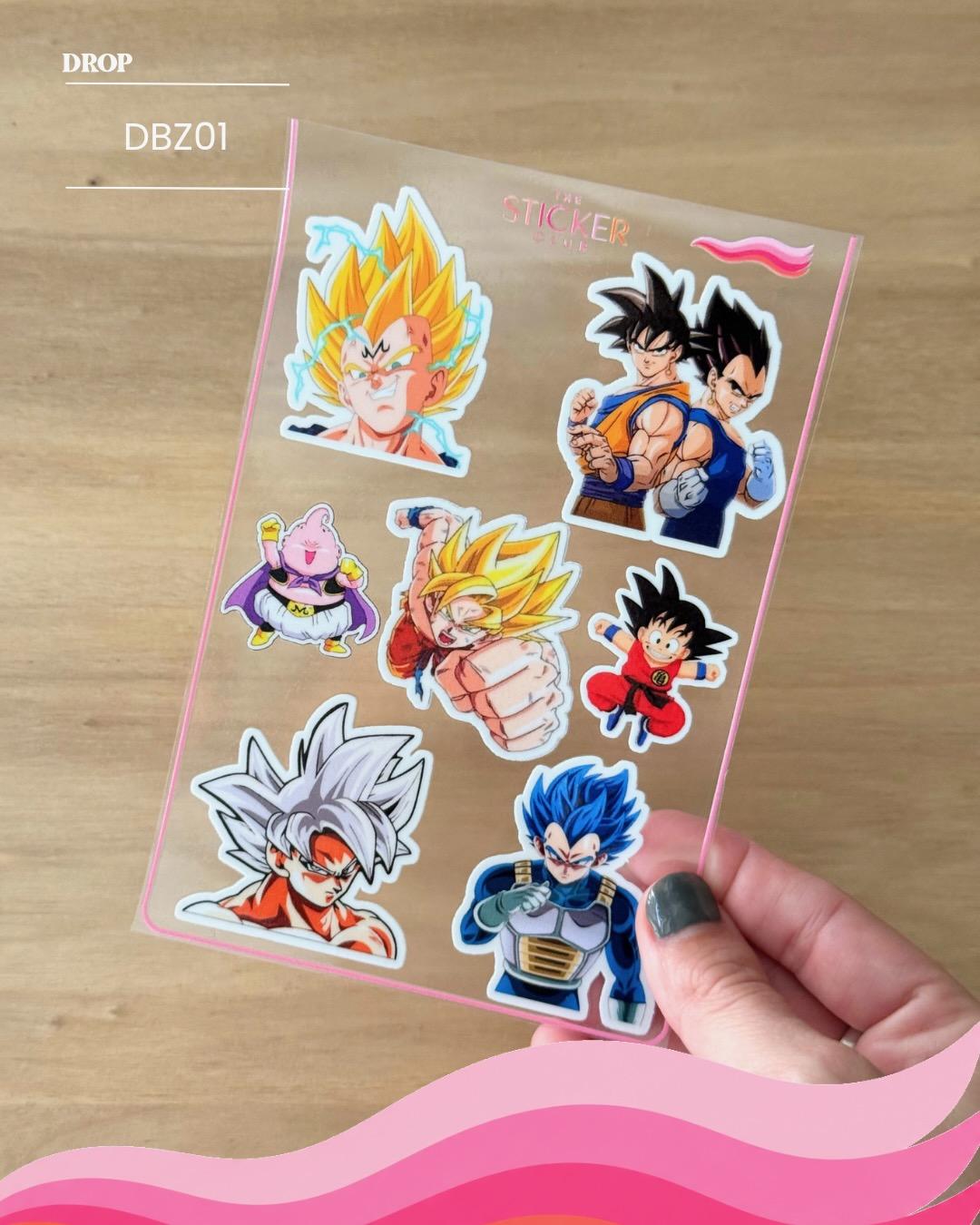 Plancha de stickers DBZ01