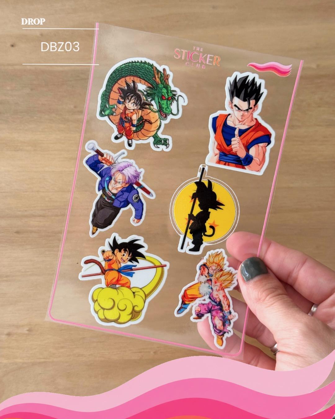 Plancha de stickers DBZ03