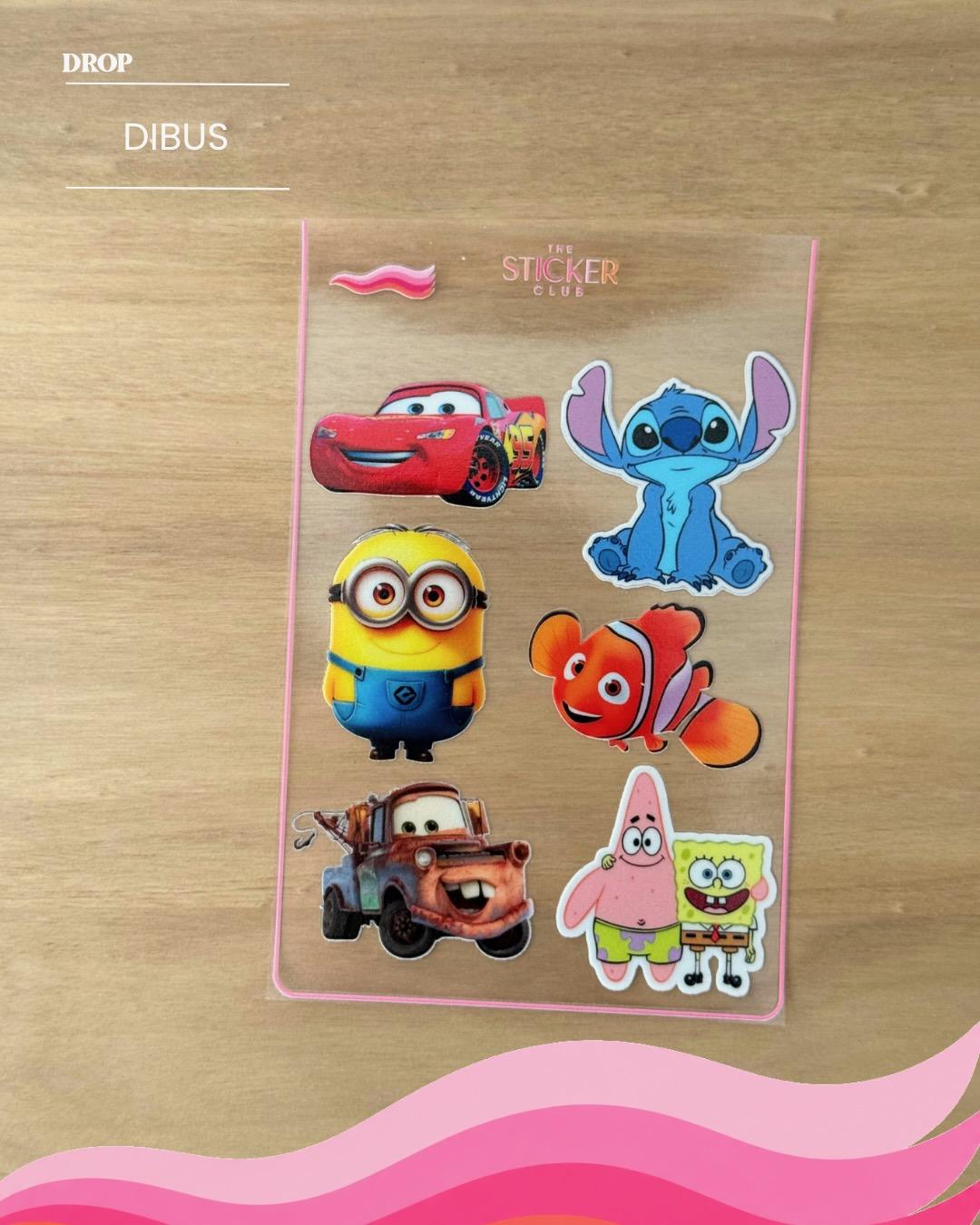 Plancha de stickers DIBUS