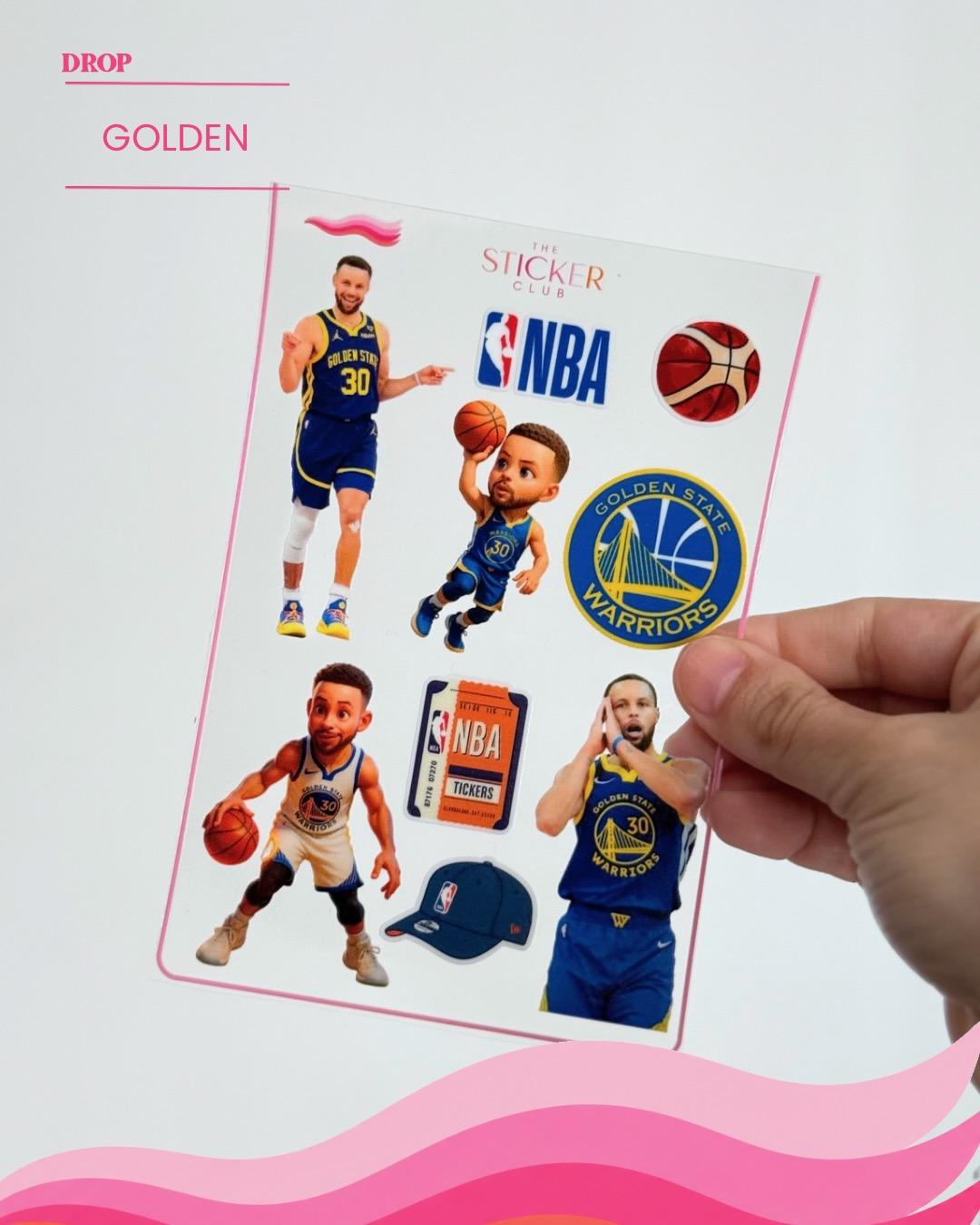 Plancha de stickers GOLDEN