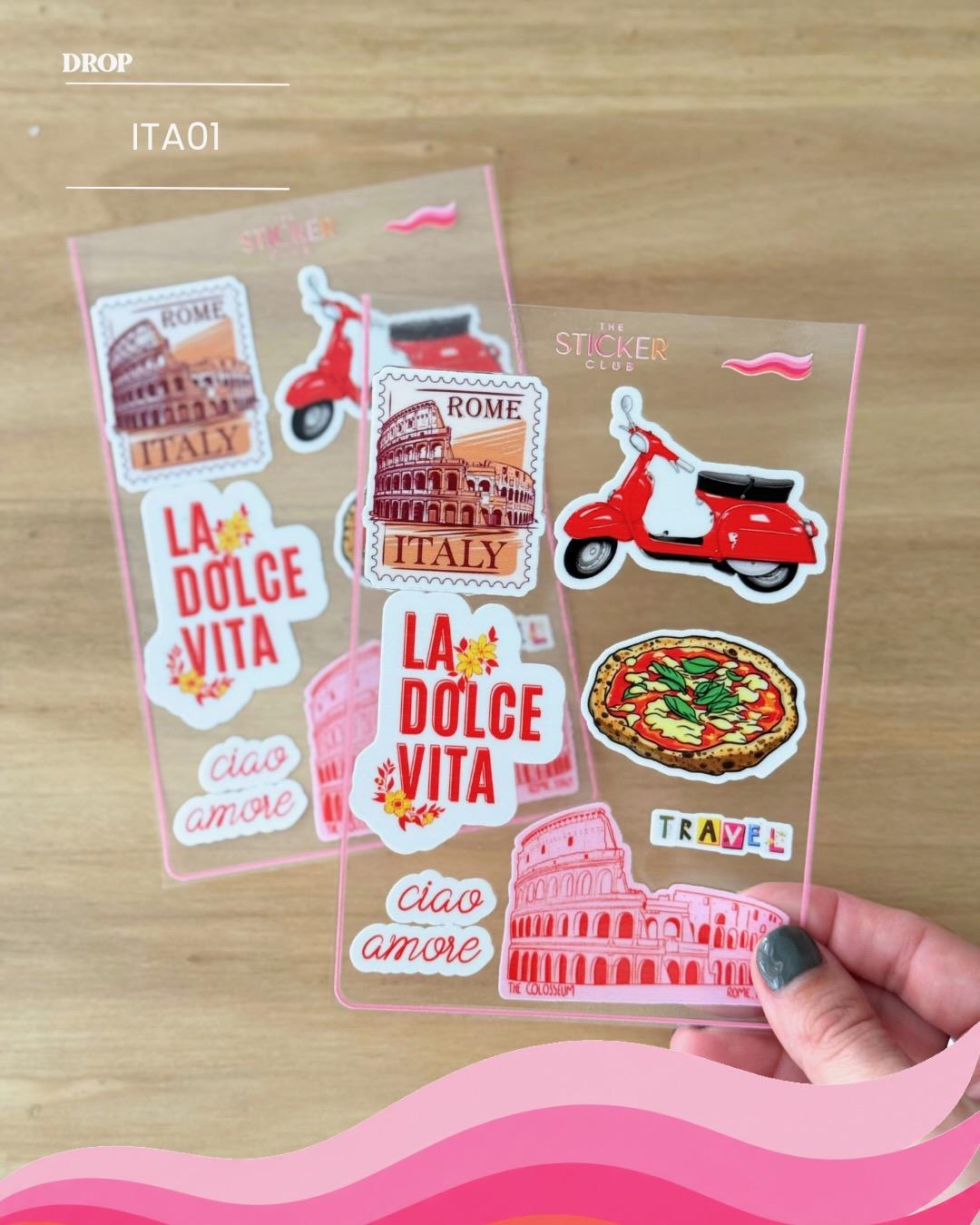Plancha de stickers ITA01