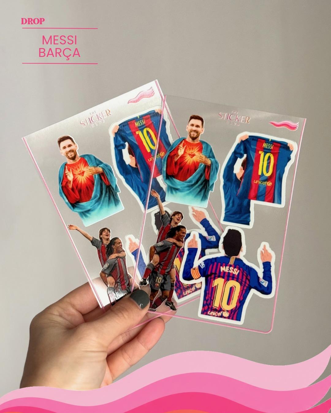Plancha de stickers MESSI BARÇA