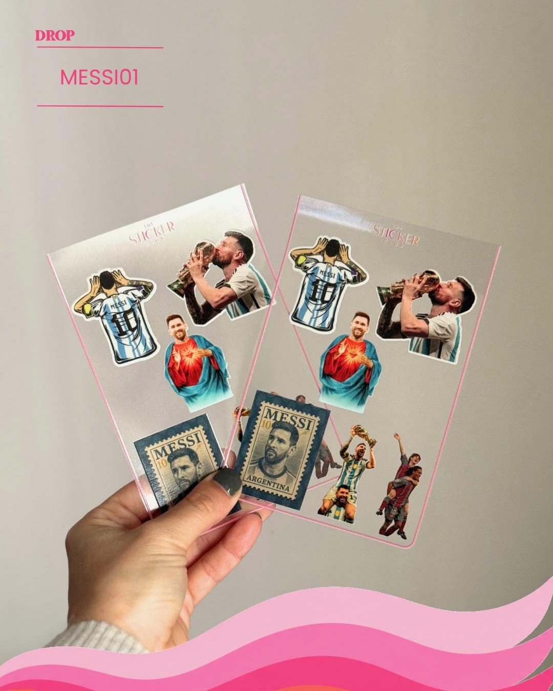 Plancha de stickers MESSI01