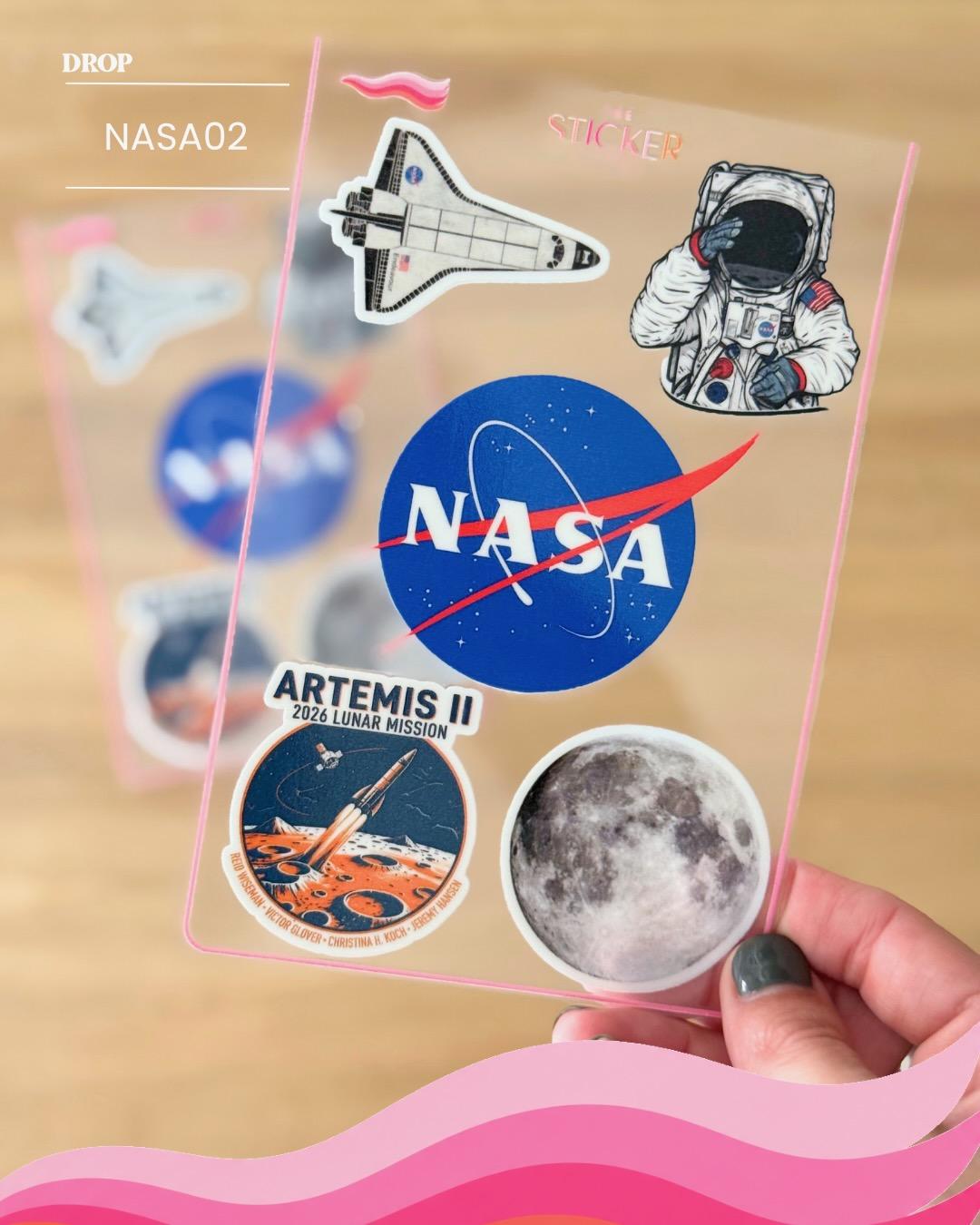 Plancha de stickers NASA02