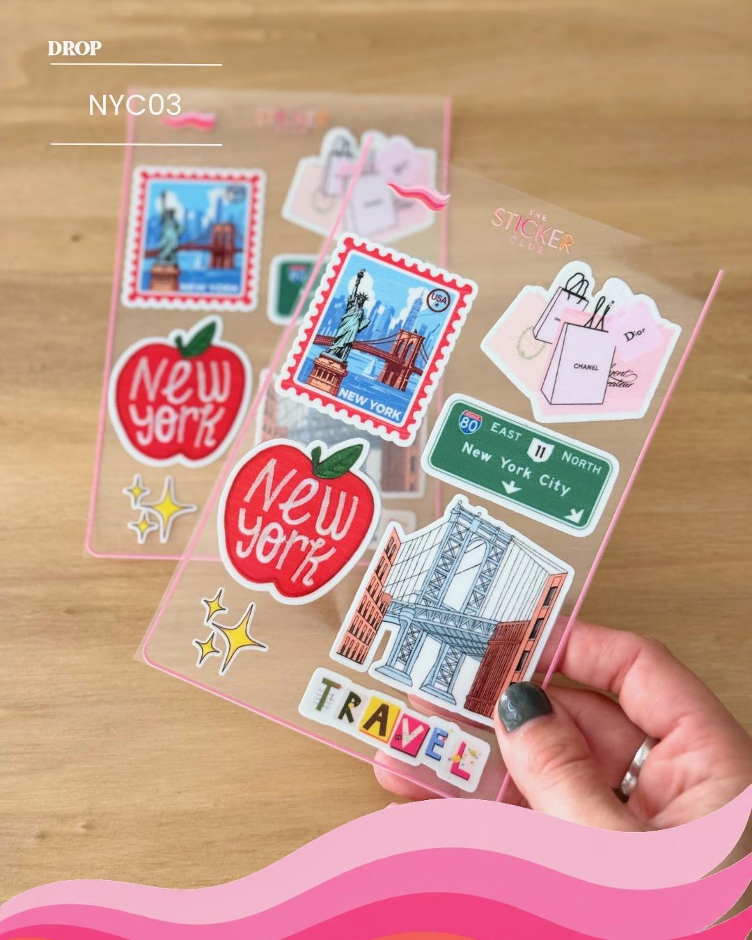 Plancha de stickers NYC03