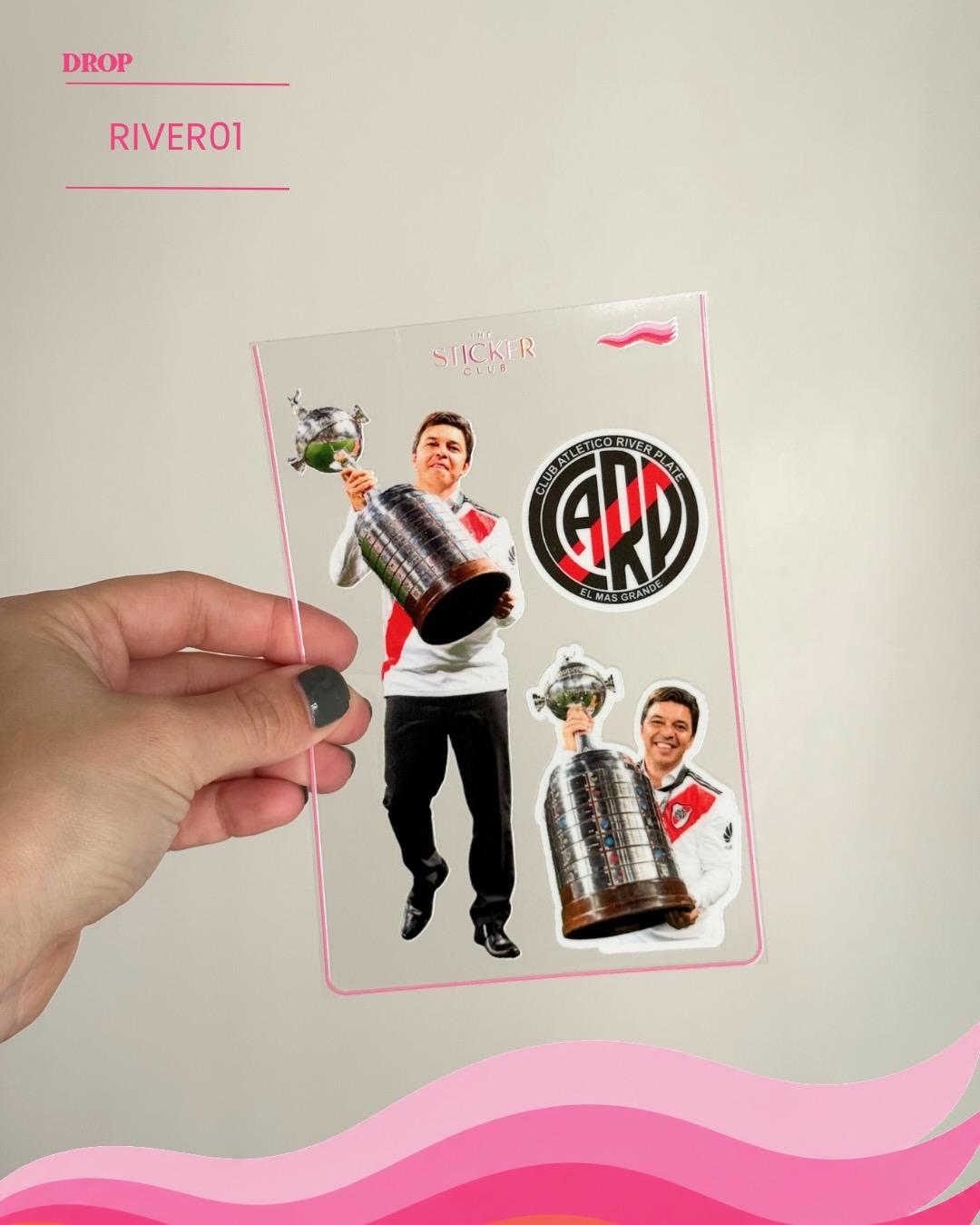 Plancha de stickers RIVER01