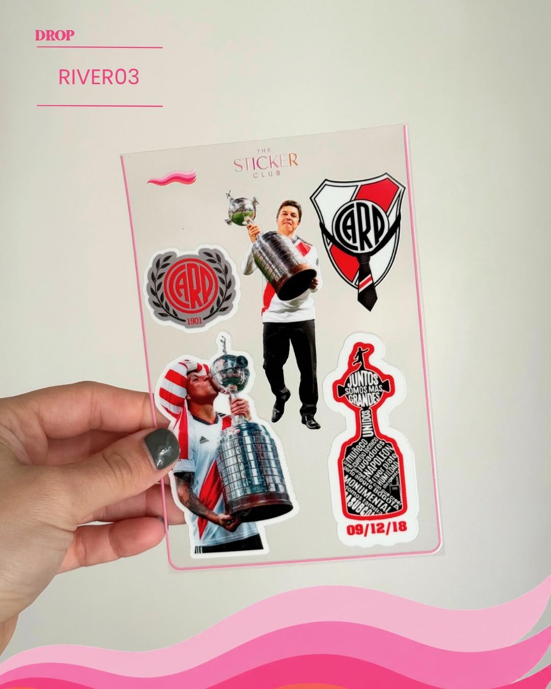 Plancha de stickers RIVER03