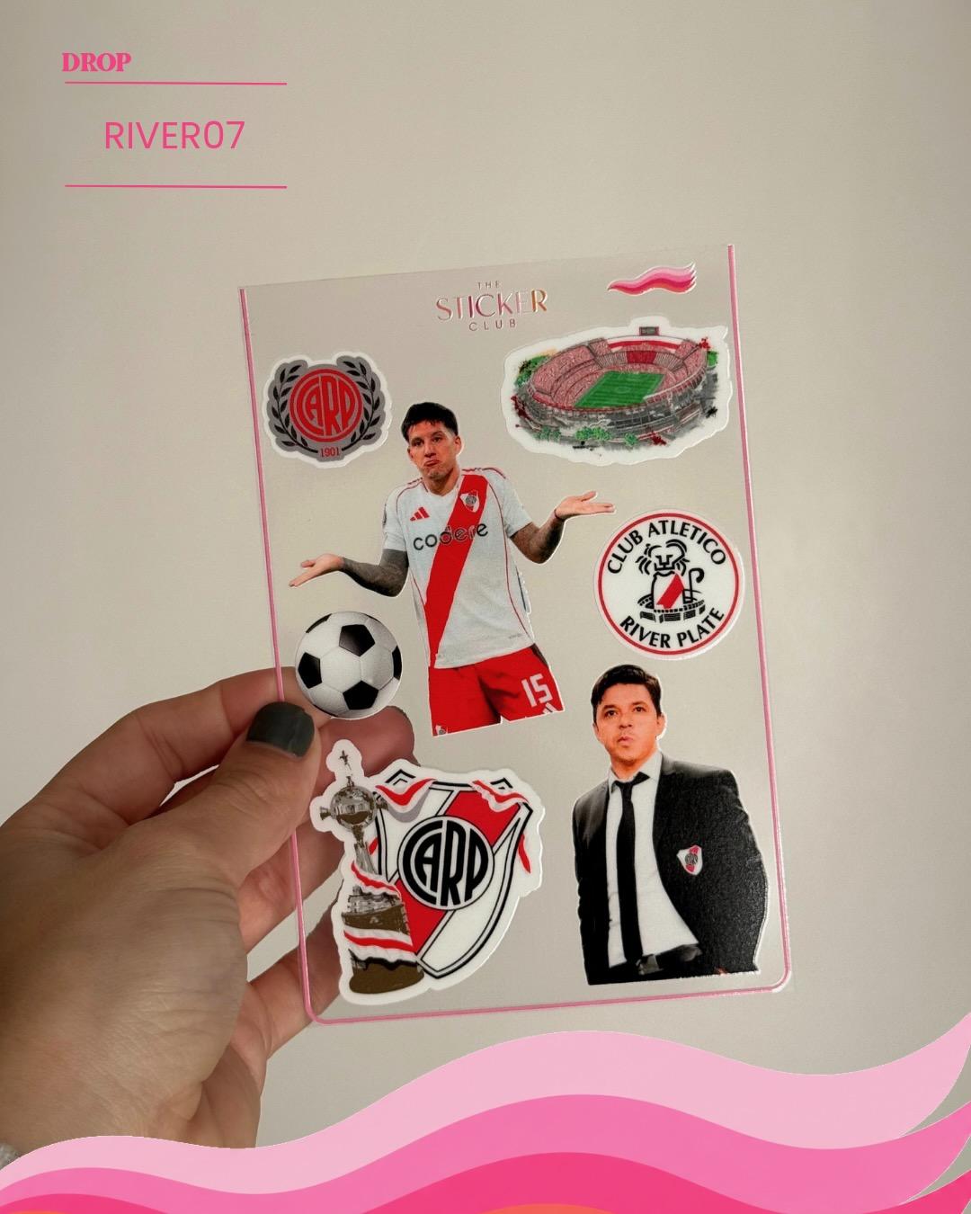 Plancha de stickers RIVER07