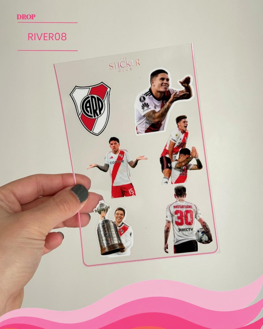 Plancha de stickers RIVER08