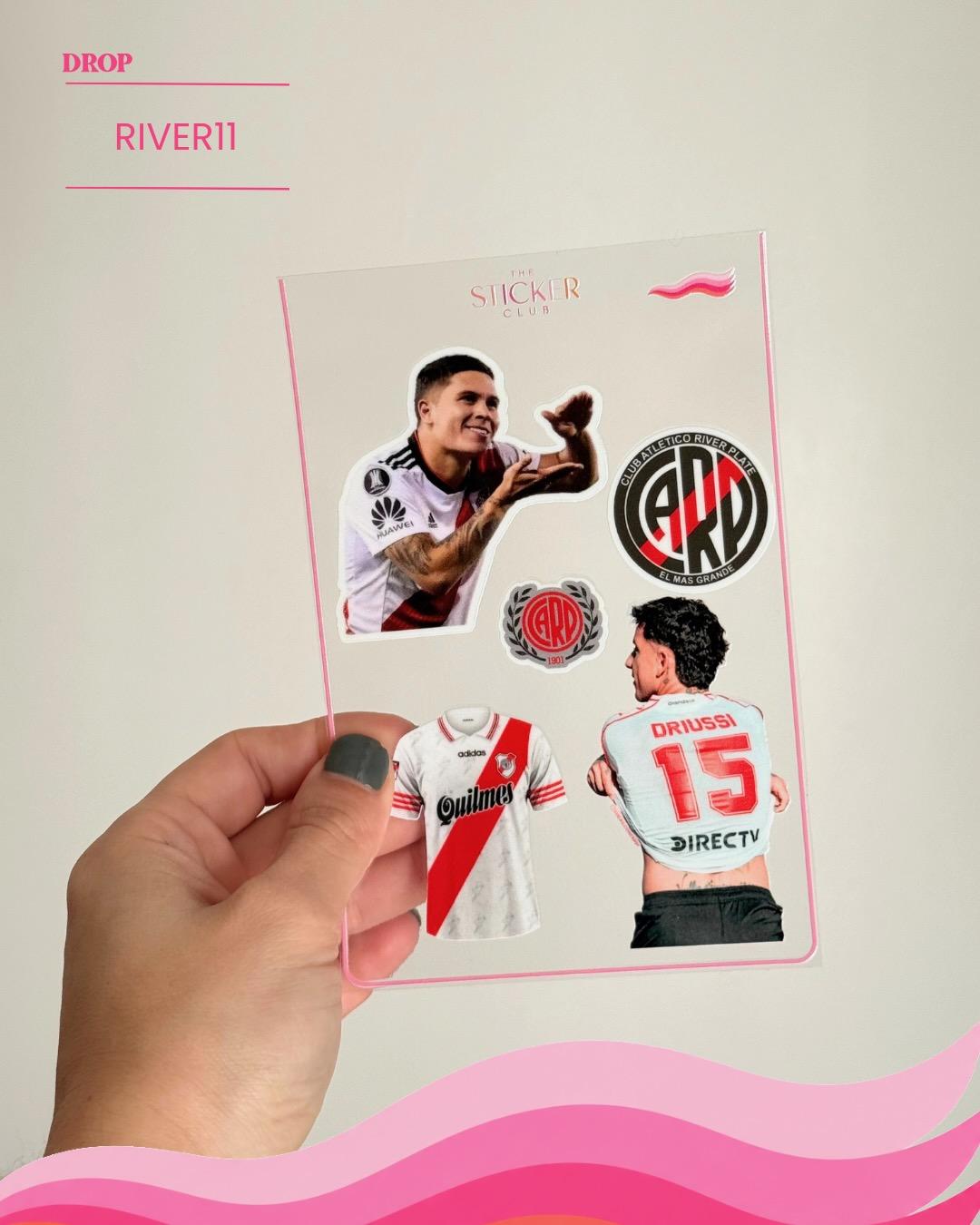 Plancha de stickers RIVER11