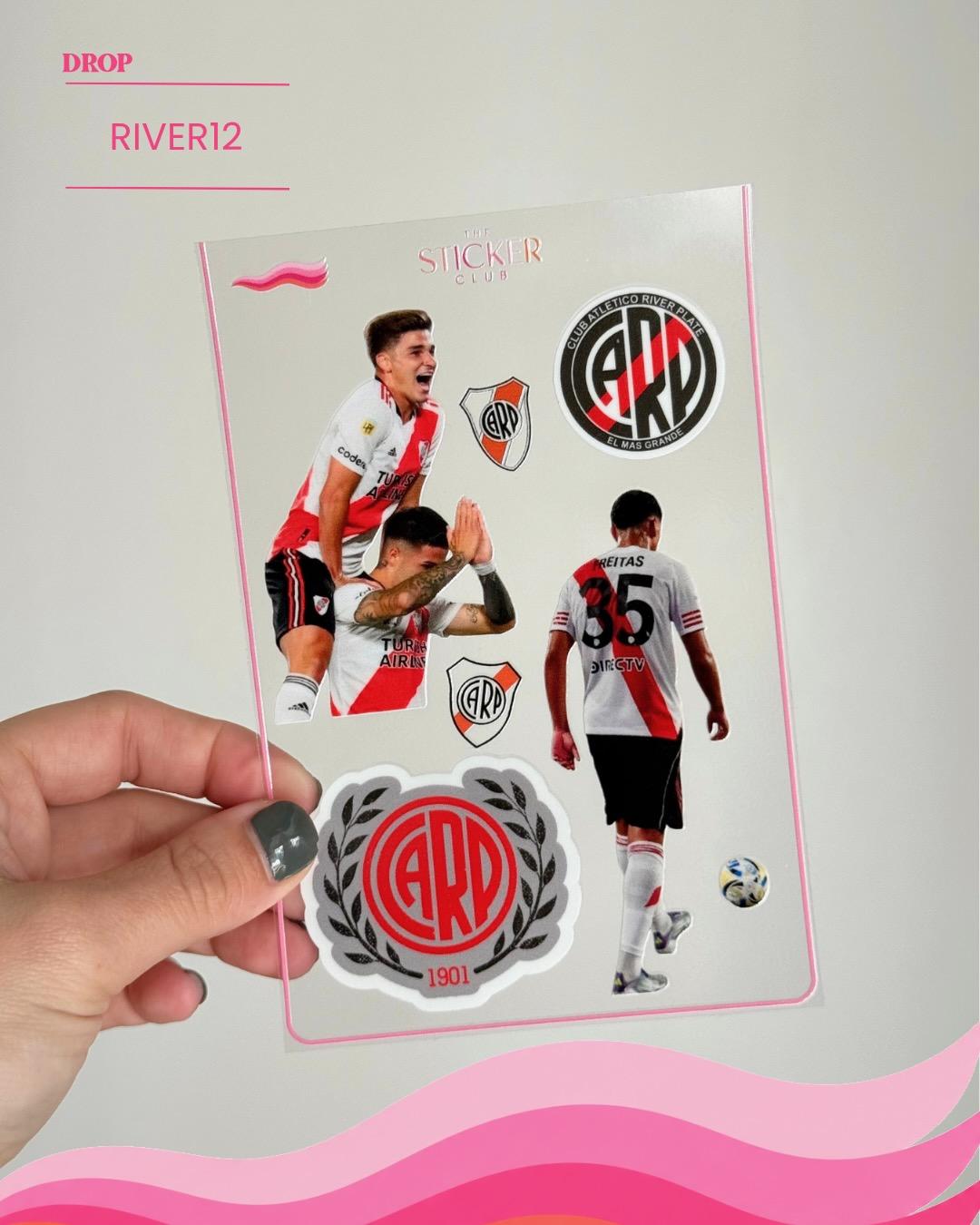 Plancha de stickers RIVER12