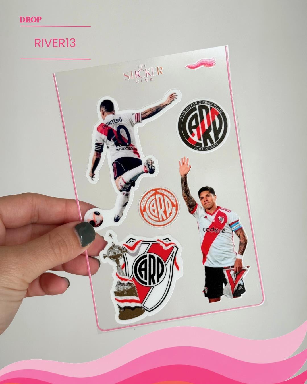 Plancha de stickers RIVER13