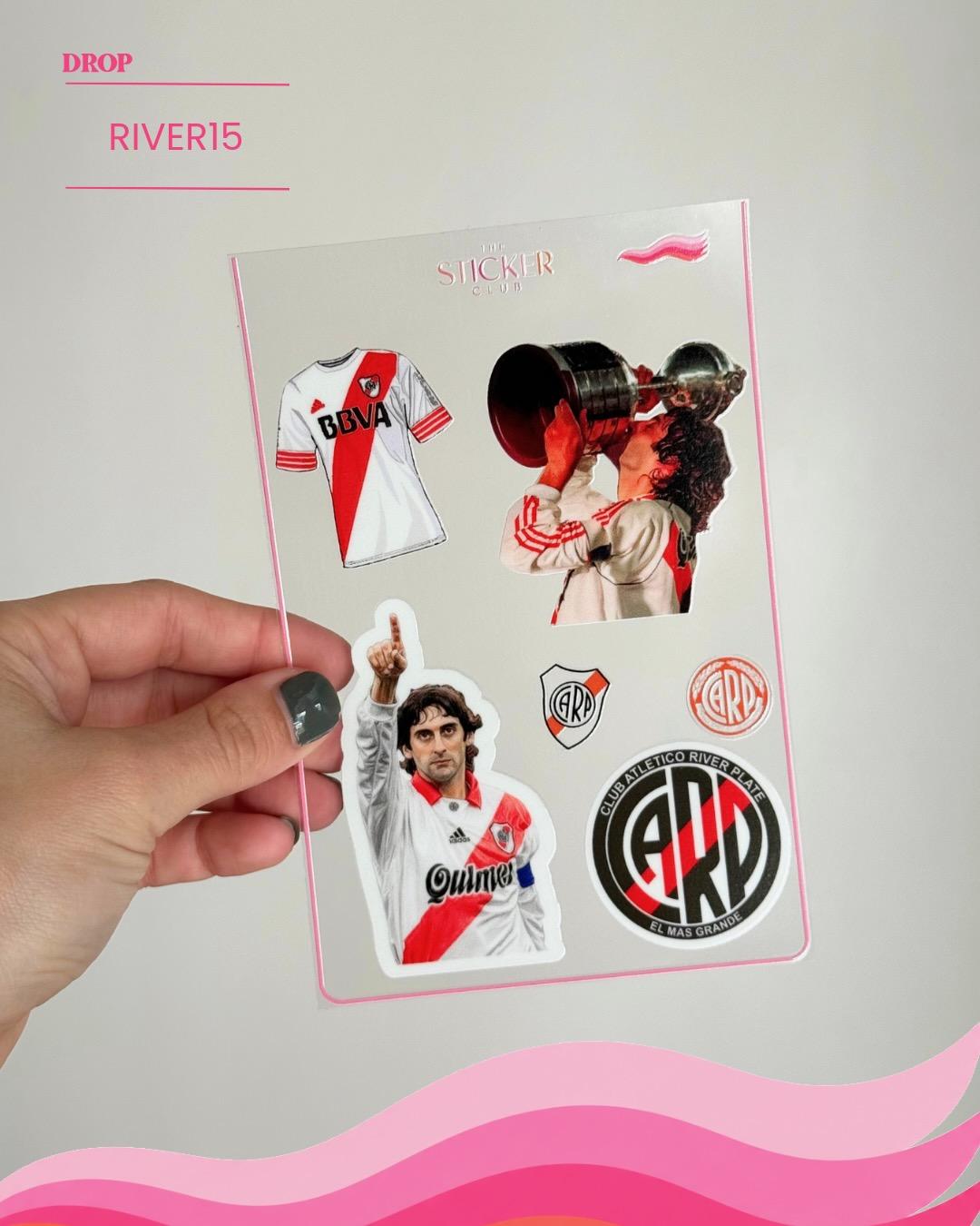 Plancha de stickers RIVER15