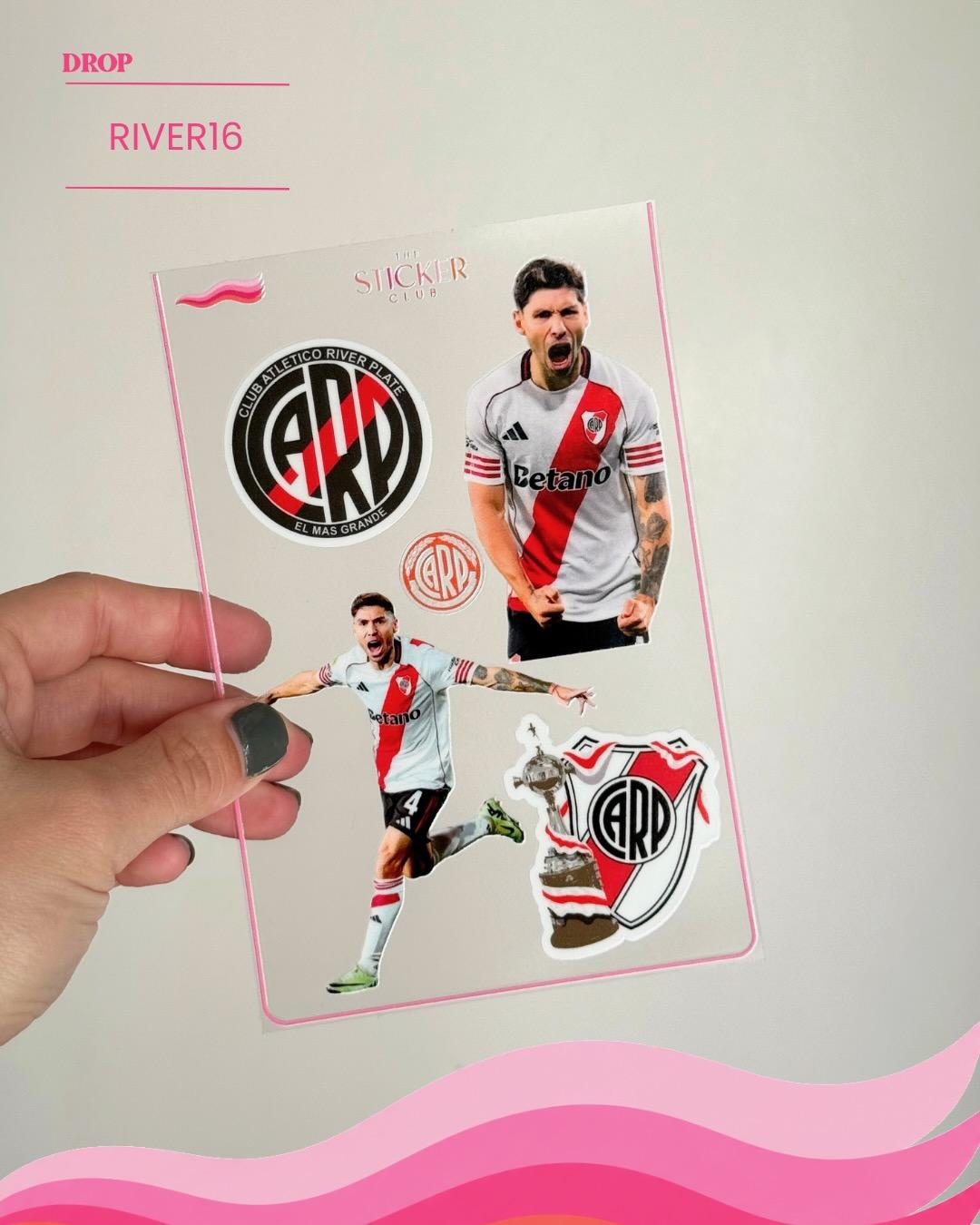 Plancha de stickers RIVER16