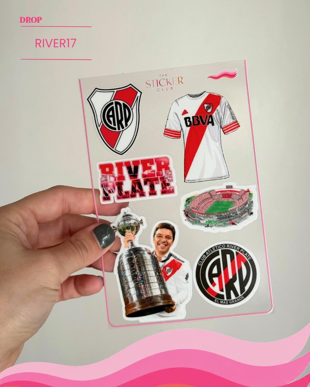 Plancha de stickers RIVER17
