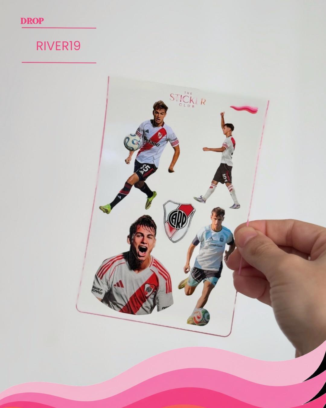 Plancha de stickers RIVER19