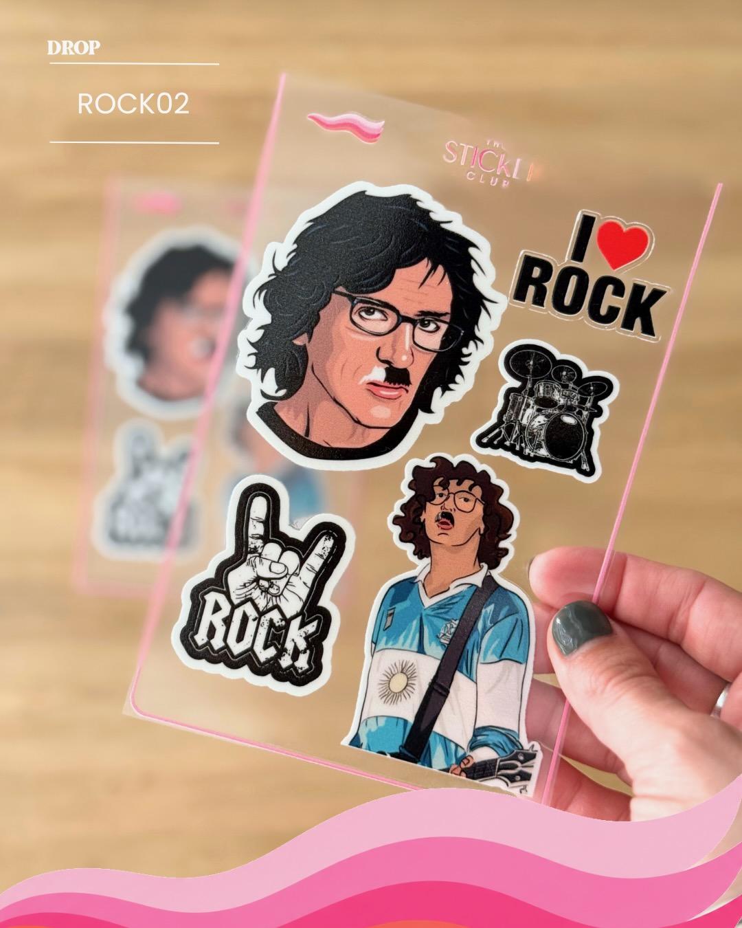 Plancha de stickers ROCK02
