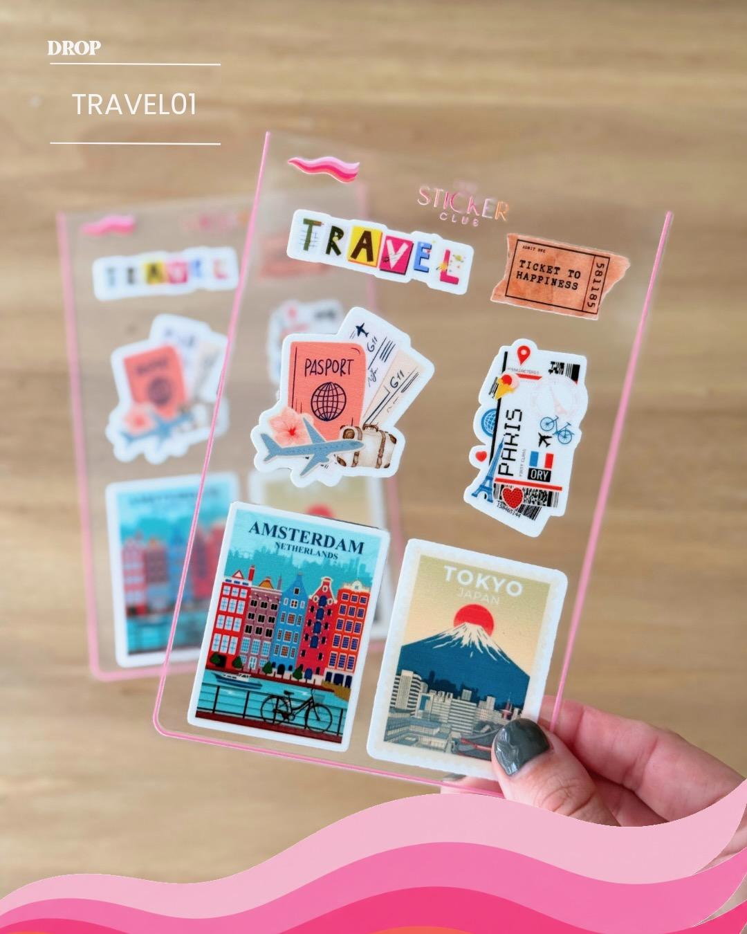 Plancha de stickers TRAVEL01