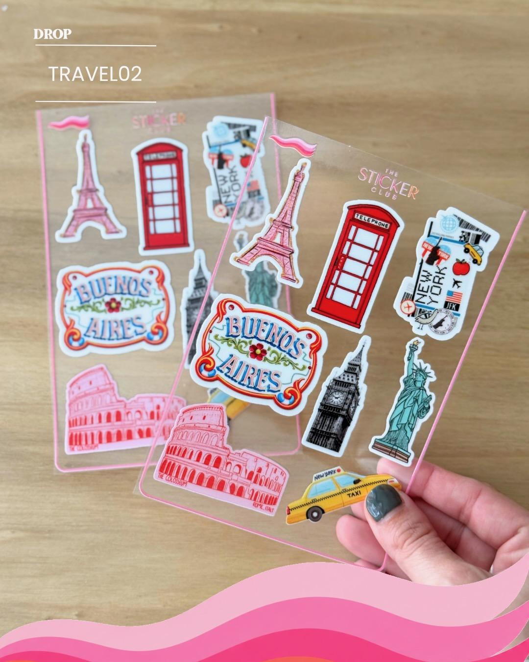 Plancha de stickers TRAVEL02