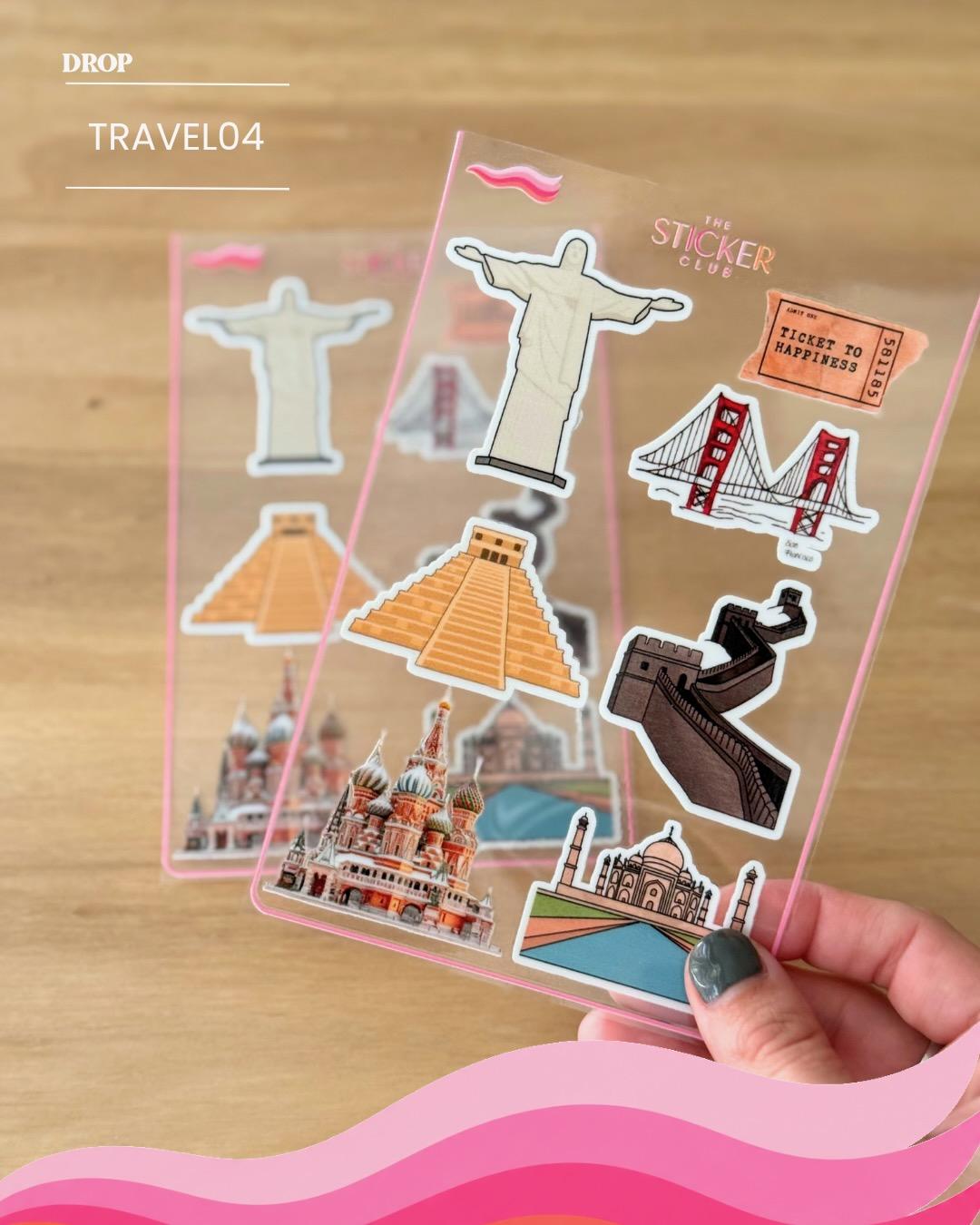 Plancha de stickers TRAVEL04