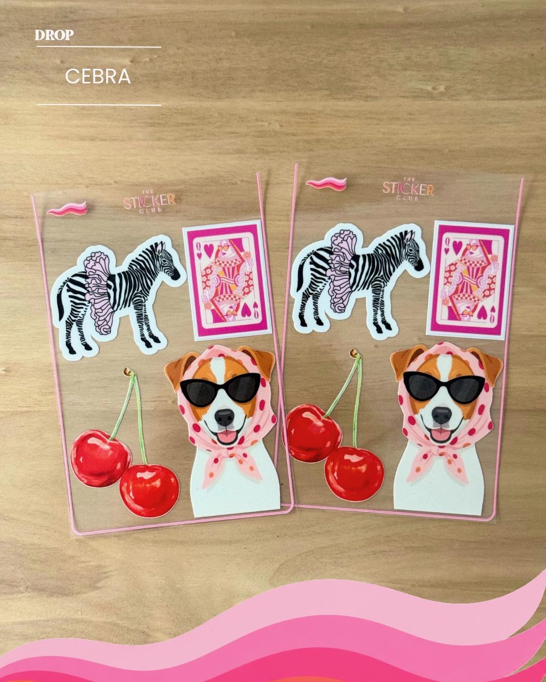 Plancha de stickers CEBRA
