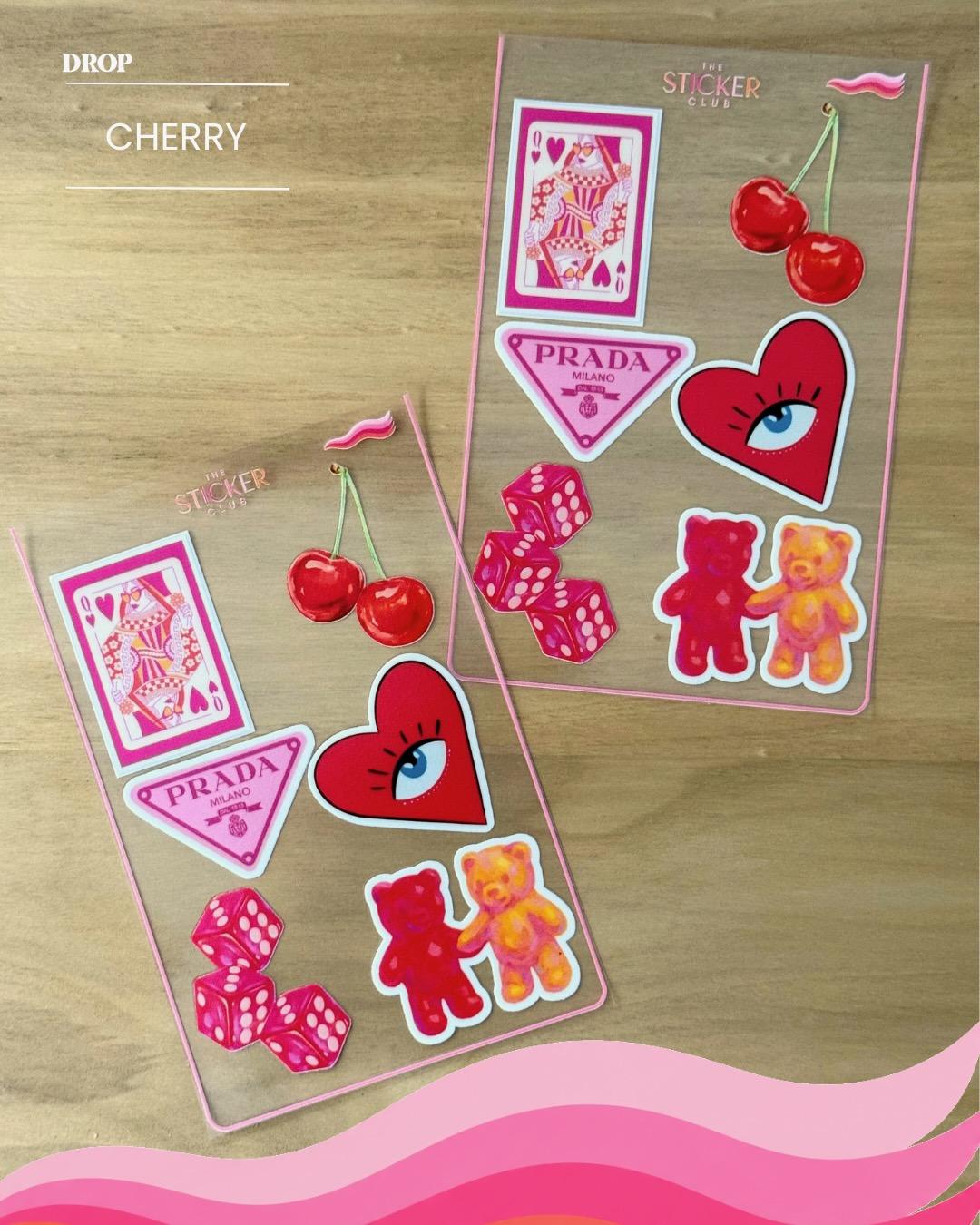 Plancha de stickers CHERRY