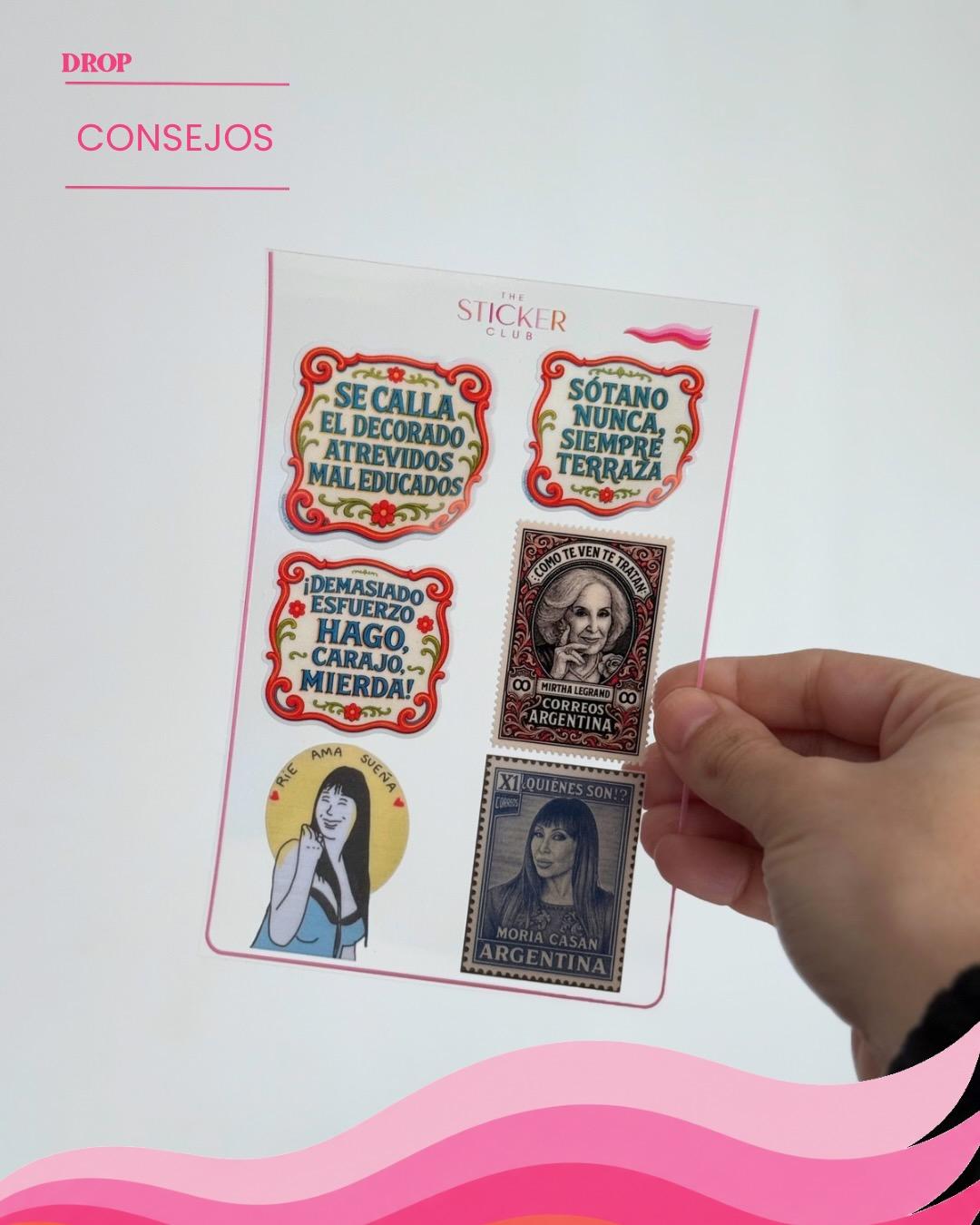 Plancha de stickers CONSEJOS
