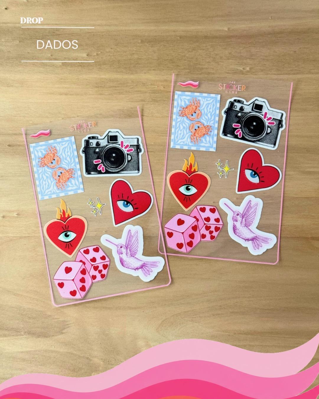 Plancha de stickers DADOS
