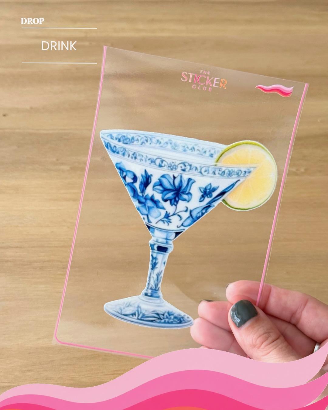 Plancha de stickers DRINK