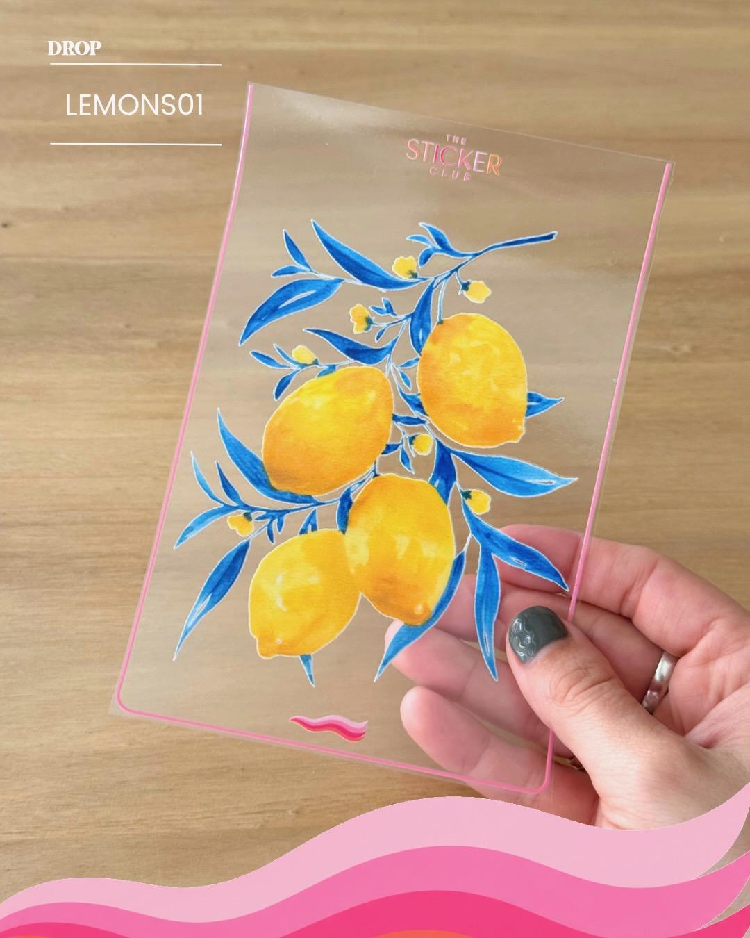 Plancha de stickers LEMONS01