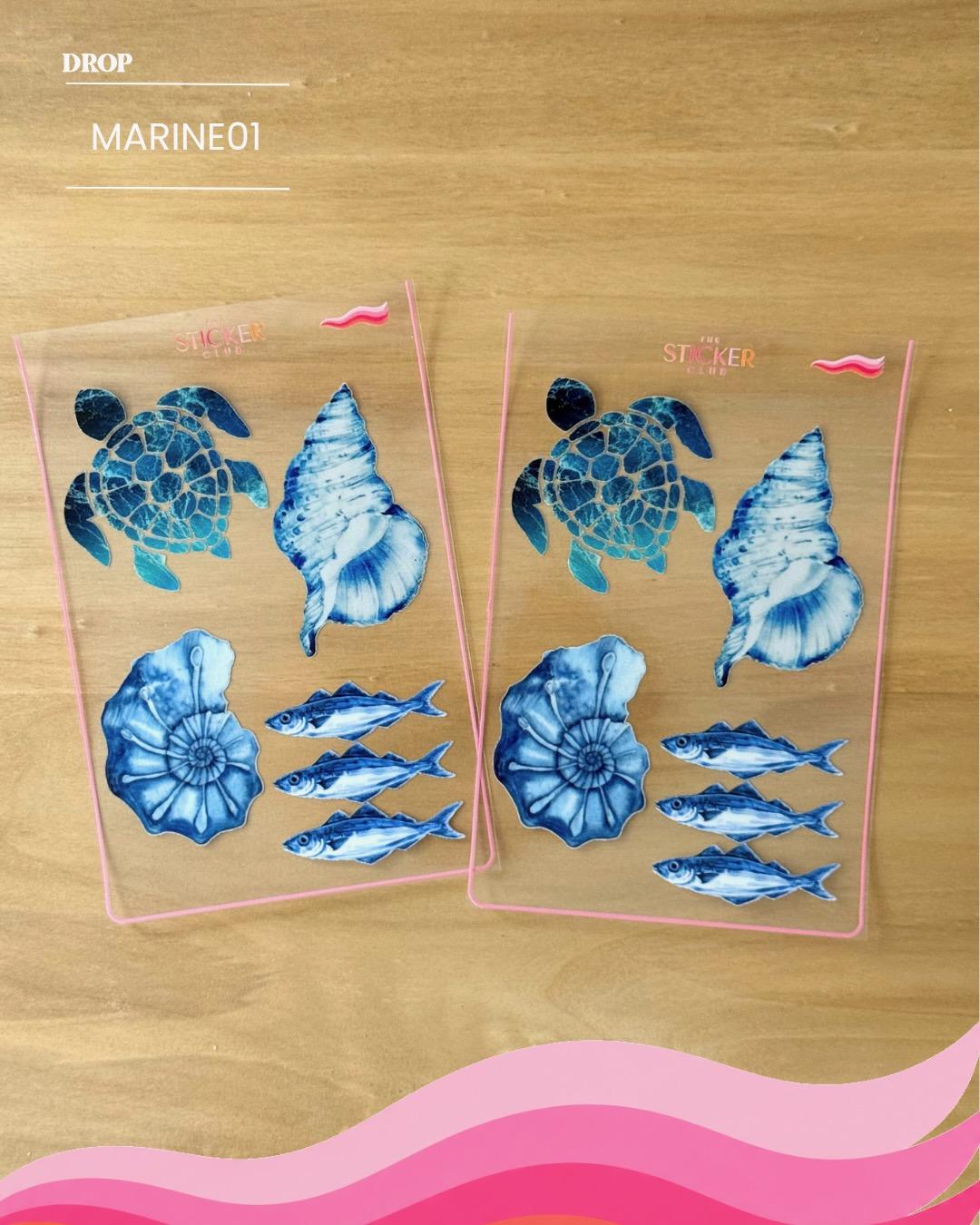 Plancha de stickers MARINE01