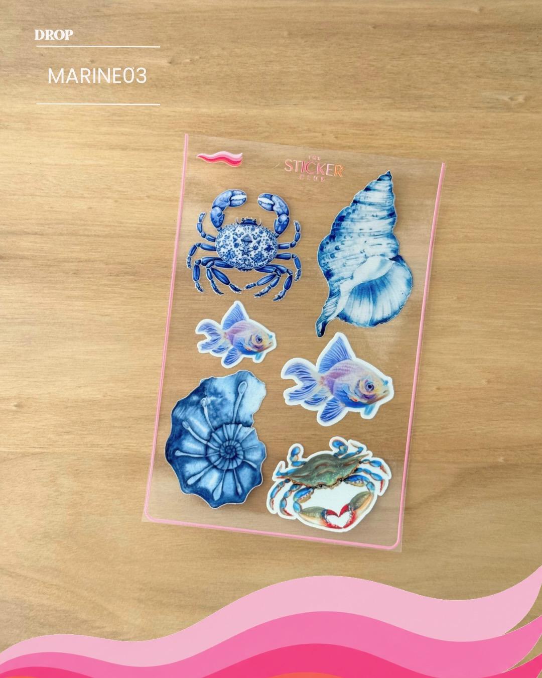 Plancha de stickers MARINE03