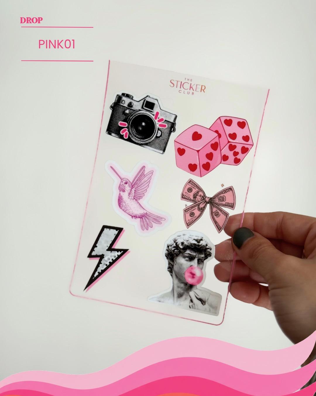 Plancha de stickers PINK01