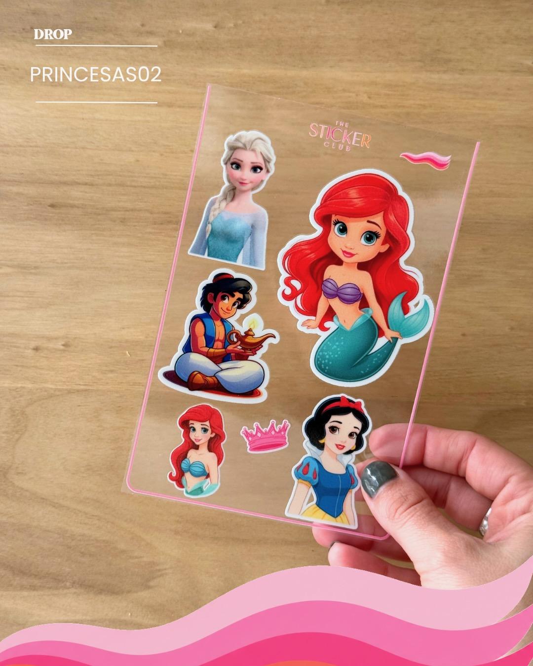 Plancha de stickers PRINCESAS02