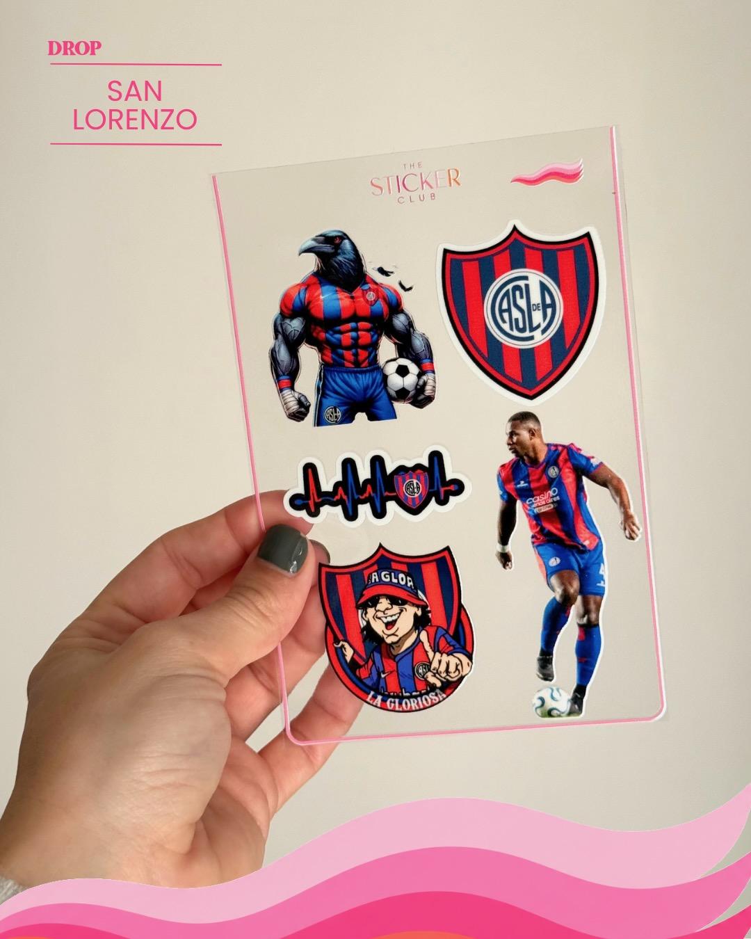 Plancha de stickers SAN LORENZO