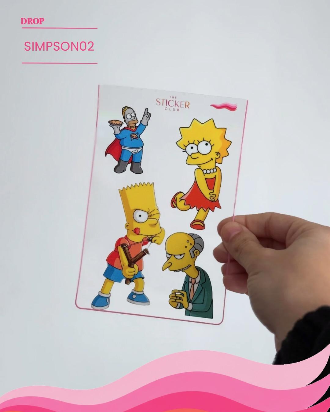 Plancha de stickers SIMPSON02