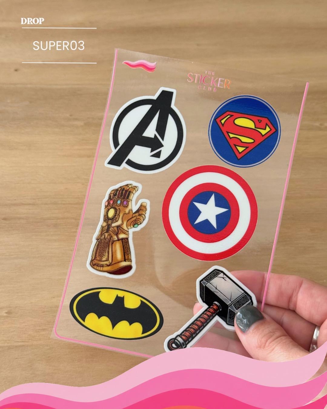 Plancha de stickers SUPER03